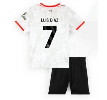 Liverpool Luis Diaz #7 Koszulka Trzecia dzieci 2024-25 Krótki Rękaw (+ krótkie spodenki)
